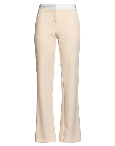 PATRIZIA PEPE Casual trouser Cream 91% Polyester, 9% Elastane