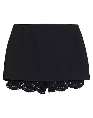 VALENTINO GARAVANI Shorts & Bermuda Black 42% Viscose, 33% Cotton, 20% Polyamide, 5% Elastane