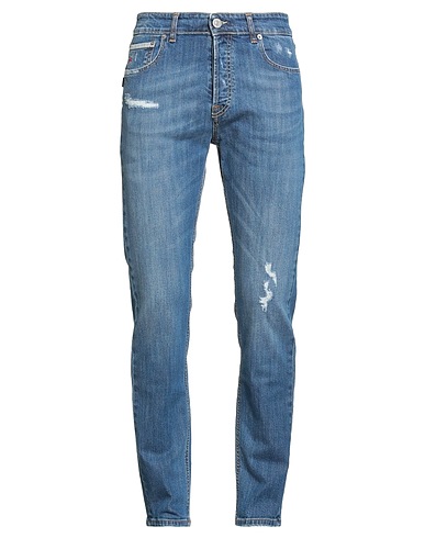 PMDS PREMIUM MOOD DENIM SUPERIOR Denim trousers BLU 98% Cotton, 2% Elastane