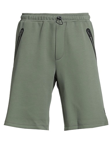 EA7 Shorts & Bermuda Military green 53% Cotton, 47% Polyester, Polyamide