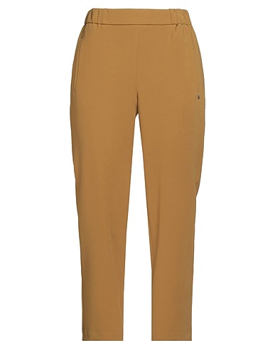 OTTOD'AME Casual pants Mustard 63% Polyester, 32% Viscose, 5% Elastane