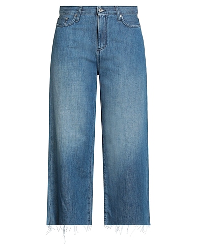 ROŸ ROGER'S Straight leg BLU 68% Cotton, 32% Linen