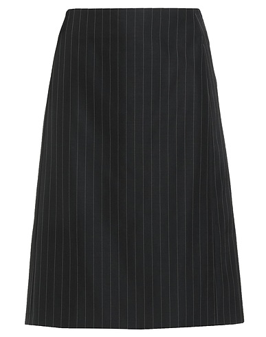 P.A.R.O.S.H. Midi skirt Black 53% Viscose, 47% Virgin Wool