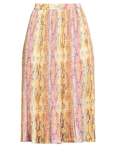 MARCIANO by GUESS Midi skirt Yellow 100% Polyester