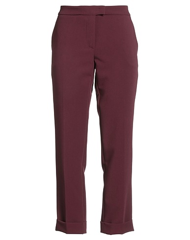 TWINSET Casual pants Burgundy 70% Polyester, 23% Viscose, 7% Elastane