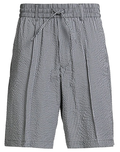 EMPORIO ARMANI Shorts & Bermuda Piombo 83% Cotone, 15% Poliammide, 2% Elastan