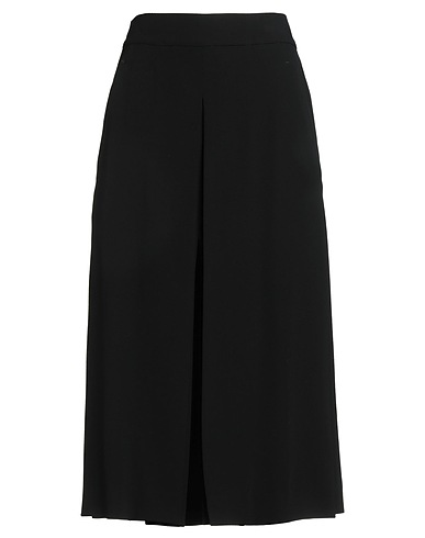 ANN DEMEULEMEESTER Midi skirt NERO 71% Viscose, 29% Virgin Wool