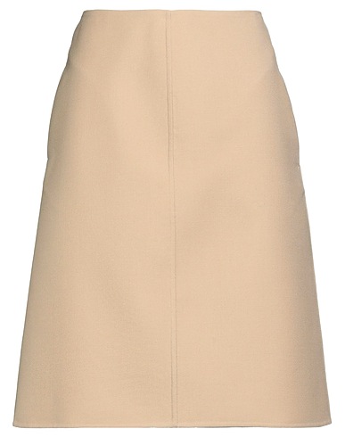 DIOR Midi skirt Sand 99% Virgin Wool, 1% Silk
