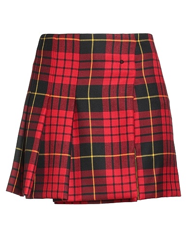 MCQUEEN Mini skirt Red 100% Wool