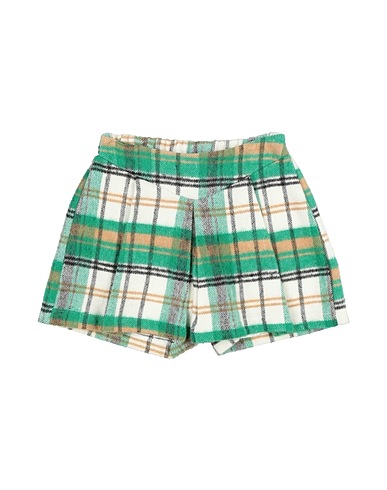 MEILISA BAI Shorts & Bermuda Green 30% Cotton, 28% Acrylic, 23% Polyester, 12% Wool, 7% Other Fibres