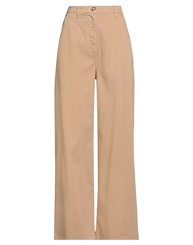 OTTOD'AME Casual trouser Camel 98% Cotton, 2% Elastane