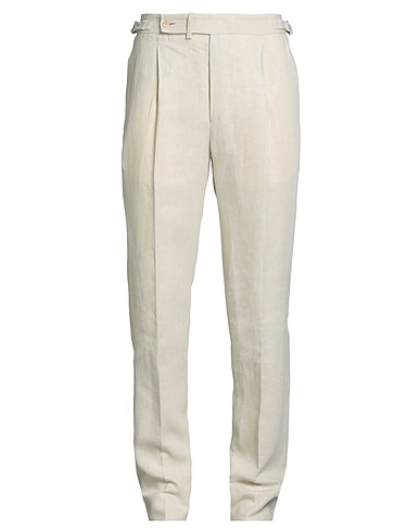 STILE LATINO Casual trouser Beige 100% Linen