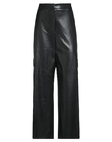 JACQUELINE de YONG Casual trouser Black 100% Polyester, Polyurethane