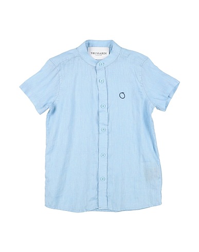 TRUSSARDI JUNIOR Shorts & Bermuda Celeste 100% Lino