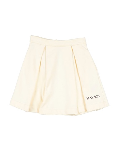 MAX&Co. Gonna MINI ME Avorio 100% Cotone, Elastan