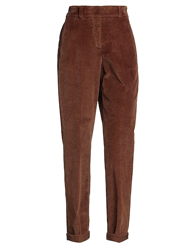 PESERICO Pantalone Marrone 75% Cotone, 23% Modal, 2% Elastan