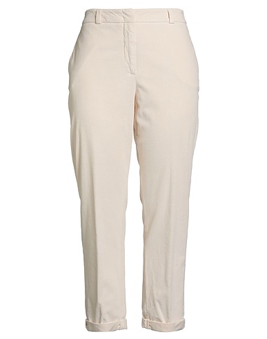 PESERICO Casual trouser Off white 75% Cotton, 23% Modal, 2% Elastane