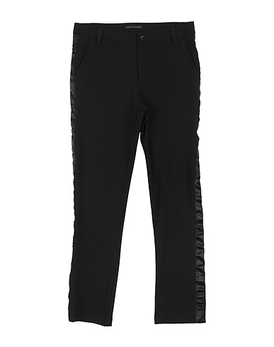 DANIELE ALESSANDRINI Casual trouser Black 65% Polyester, 30% Viscose, 5% Elastane