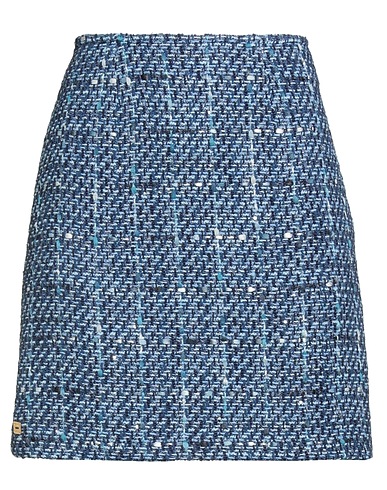 MANILA GRACE Minirock Blau 45% Baumwolle, 26% Acryl, 22% Polyester, 5% Viskose, 2% Polyamid