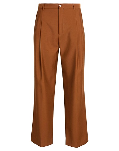 BURBERRY Casual trouser Brown 100% Wool