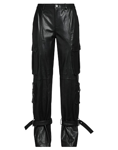 DKNY Casual trouser Black 100% Leather