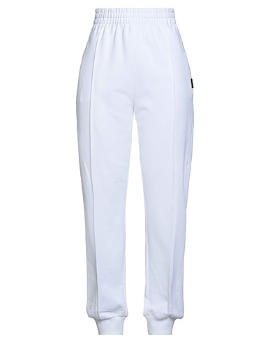 DKNY Casual trouser White 100% Cotton, Elastane
