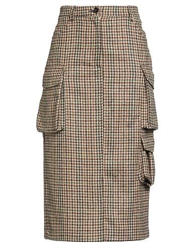 BALLANTYNE Midi skirt Beige 100% Virgin Wool