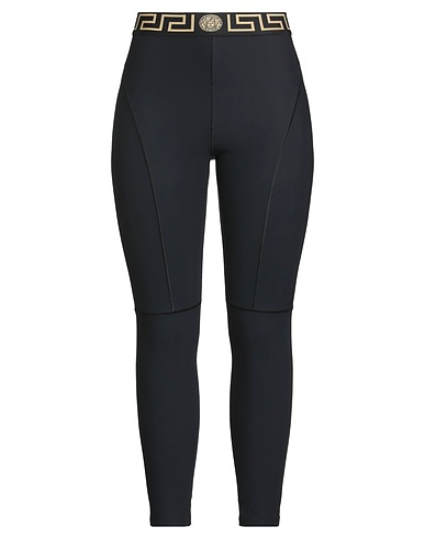 VERSACE Leggings Black 61% Polyamide, 39% Elastane