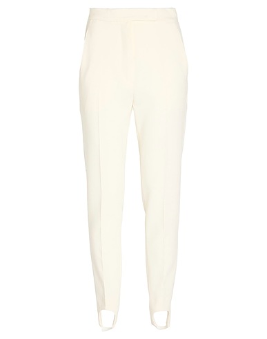 MAX MARA Casual trouser Ivory 96% Virgin Wool, 4% Cotton