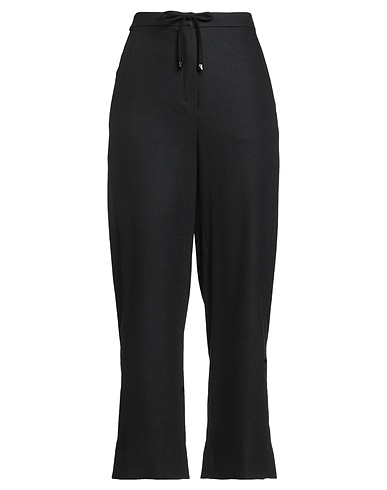 'S MAX MARA Casual trouser Black 98% Virgin Wool, 2% Elastane