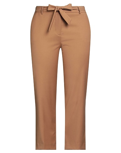 KOCCA Casual trouser Camel 66% Polyester, 32% Viscose, 2% Elastane