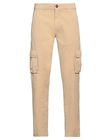 LIU •JO MAN Casual pants Beige 98% Cotton, 2% Elastane