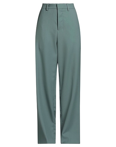 AMI ALEXANDRE MATTIUSSI Casual pants Sage green 100% Virgin Wool