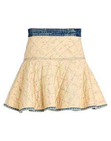 PHILOSOPHY di LORENZO SERAFINI Mini skirt Cream 100% Cotton