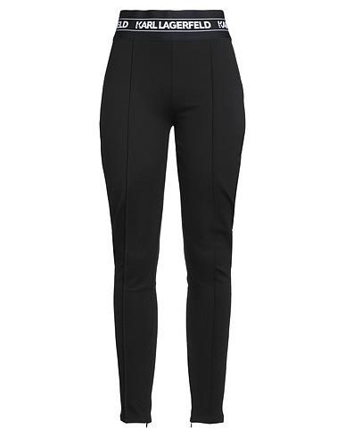 KARL LAGERFELD Leggings Black 74% Viscose, 23% Nylon, 3% Elastane