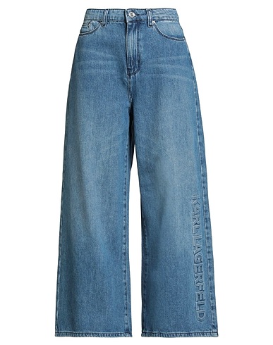 KARL LAGERFELD Denim trousers Blue 100% Organic cotton