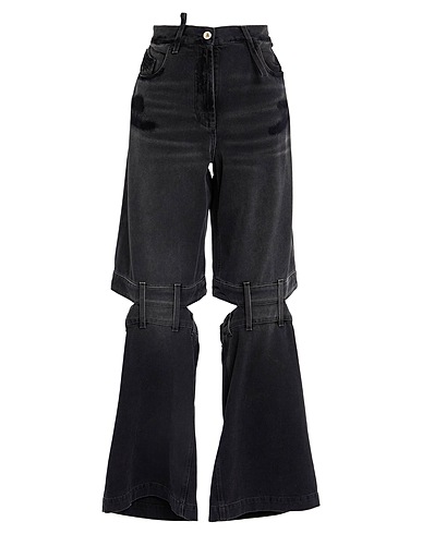 THE ATTICO Denim pants Black 100% Cotton