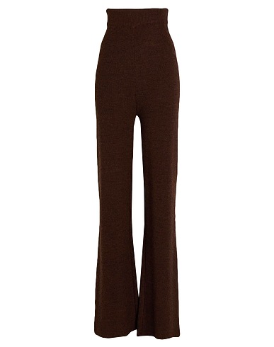 SISTE'S Casual trouser Chocolate brown 75% Acrylic, 10% Wool, 10% Viscose, 5% Alpaca wool