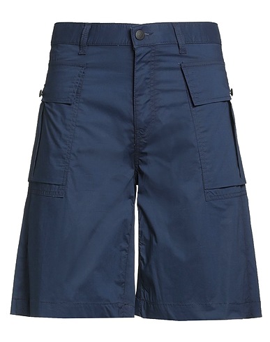 BALLANTYNE Shorts & Bermuda Navy blue 100% Cotton