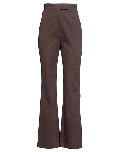 BALLANTYNE Casual trouser Dark brown 98% Cotton, 2% Elastane