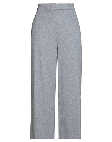 MAX MARA STUDIO Casual trouser Light grey 100% Virgin Wool