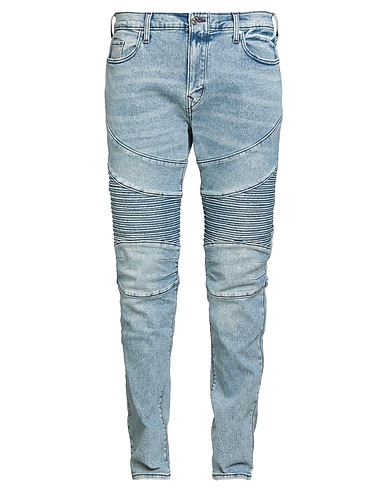 TRUE RELIGION Denim trousers Blue 70% Cotton, 21% Polyester, 7% Rayon, 2% Elastane