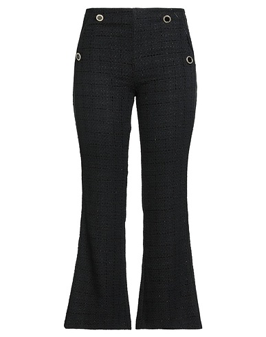 SIMONA CORSELLINI Pantalone Nero 59% Cotone, 28% Poliestere, 9% Fibre sintetiche, 3% Altre Fibre, 1% Elastan