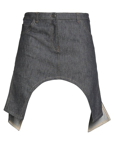COURRÈGES Denim skirt Blue 98% Cotton, 2% Elastane