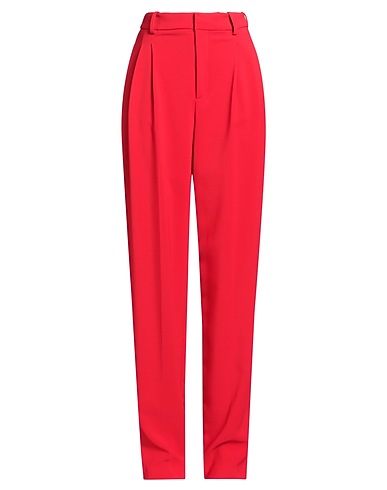 ELISABETTA FRANCHI Casual trouser Red 95% Polyester, 5% Elastane