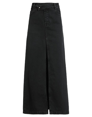 ANN DEMEULEMEESTER Denim skirt Black 100% Cotton