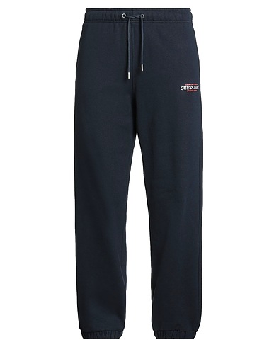 GUESS Casual trouser Navy blue 85% Cotton, 15% Polyester