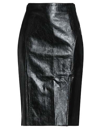 GOA GOA Midi skirt Black 55% Cotton, 45% Polyurethane