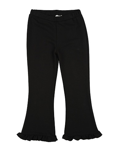 VICOLO Casual trouser GIRL Black 70% Cotton, 30% Polyester