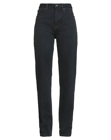 SAINT LAURENT Denim trousers Black 100% Cotton, Calfskin